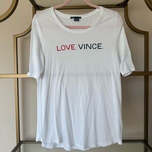 Vince “Love Vince” T Shirt Size M
